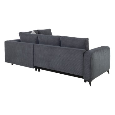 Narożnik prawostronny Martinez sztruksowy ciemny szary