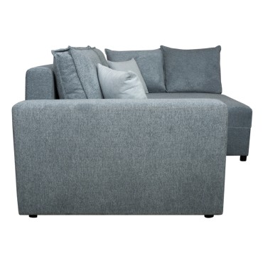 Narożnik uniwersalny Bremen z pojemnikiem szaroniebieski