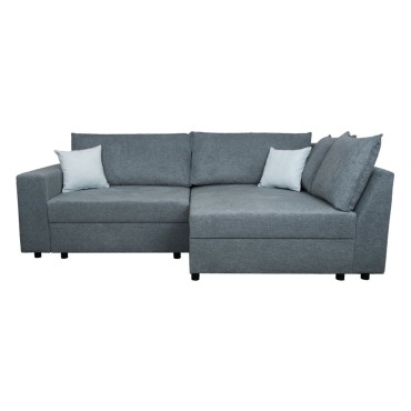 Narożnik uniwersalny Bremen z pojemnikiem szaroniebieski