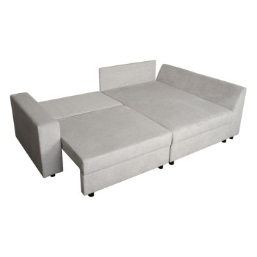 Narożnik uniwersalny Bremen z pojemnikiem jasnoszary