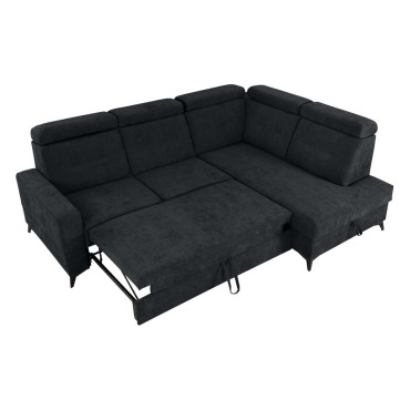 Narożnik Amado Prawy Czarny