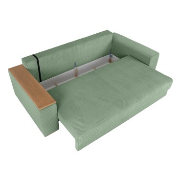 Sofa Peter sztruksowa zielona