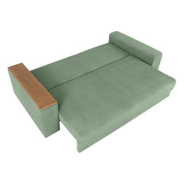 Sofa Peter sztruksowa zielona