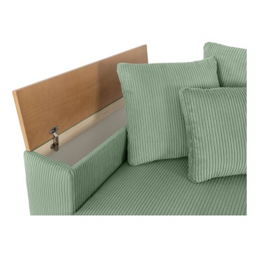 Sofa Peter sztruksowa zielona