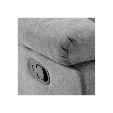 Zestaw wypoczynkowy z funkcją relaks Anette 3+2+1 ciemnoszary