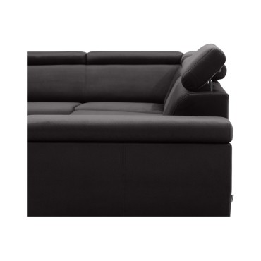 Narożnik Mellow lewostronny antracytowy