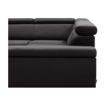 Narożnik Mellow lewostronny antracytowy