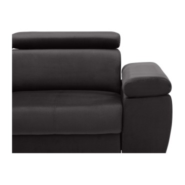 Narożnik Mellow lewostronny antracytowy