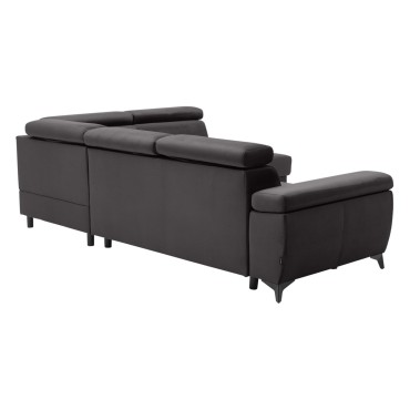 Narożnik Mellow prawostronny antracytowy