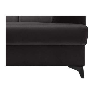 Narożnik Mellow prawostronny antracytowy