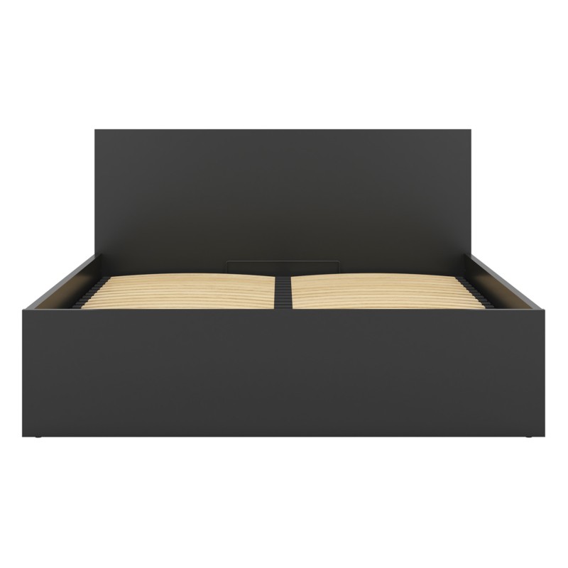 Łóżko Tritex 160x200 ze stelażem i pojemnikiem czarne