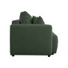 Sofa trzyosobowa Zonte rozkładana z pojemnikiem ciemnozielona