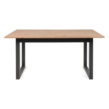 Stół rozkładany prostokątny Denver 160-200/90/75 dąb artisan/czarny