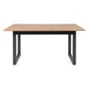 Stół rozkładany prostokątny Denver 160-200/90/75 dąb artisan/czarny