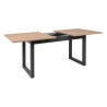Stół rozkładany prostokątny Denver 160-200/90/75 dąb artisan/czarny