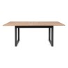 Stół rozkładany prostokątny Denver 160-200/90/75 dąb artisan/czarny
