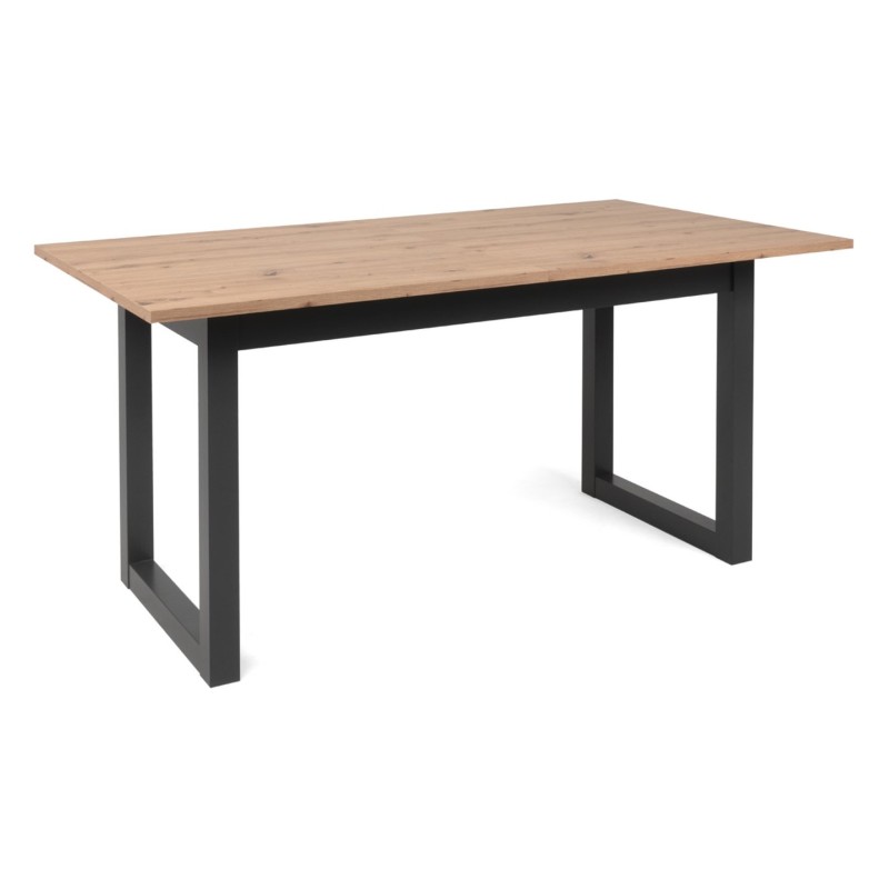 Stół rozkładany prostokątny Denver 160-200/90/75 dąb artisan/czarny