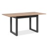 Stół rozkładany prostokątny Denver 120-160/80/75 dąb artisan/czarny
