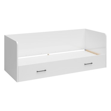 Rama łóżka Tetrix 80-160x200 rozkładane z pojemnikiem biały połysk