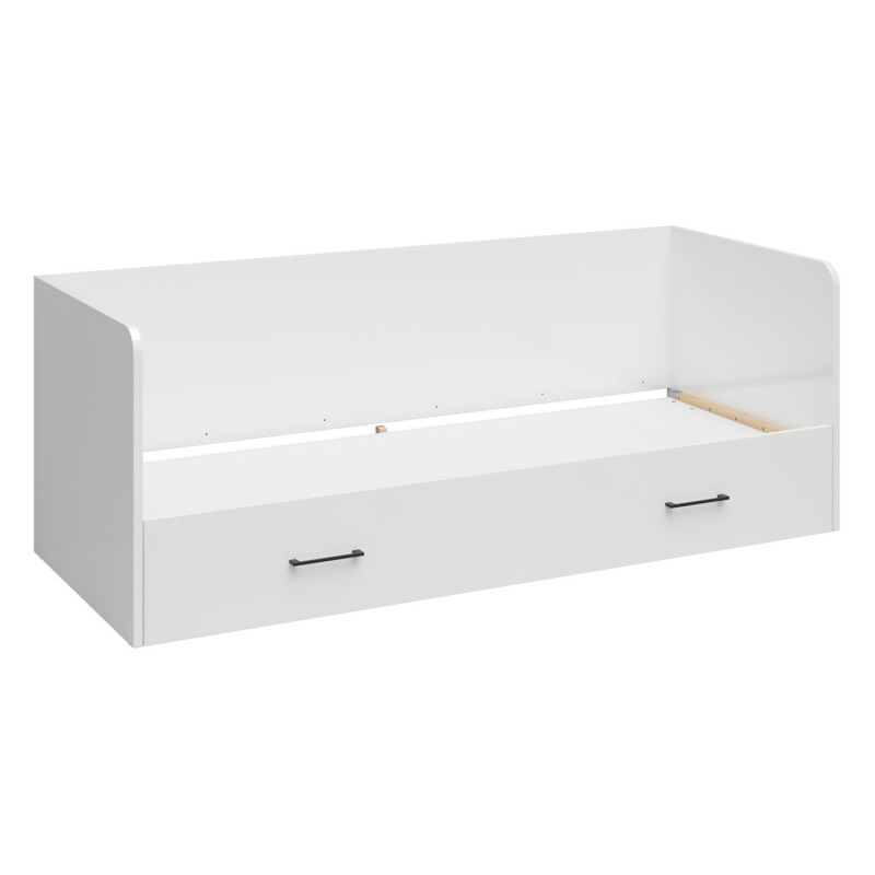 Rama łóżka Tetrix 80-160x200 rozkładane z pojemnikiem biały połysk