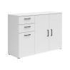 Komoda MultiDo 120 cm z 3 drzwiami i 2 szufladami biała