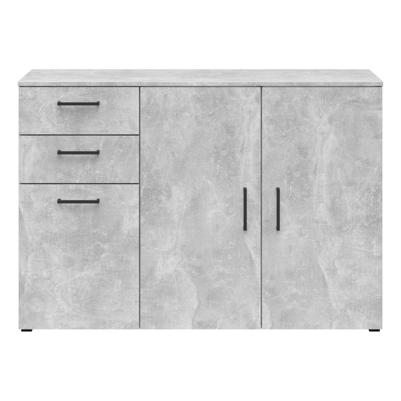 Komoda MultiDo 120 cm z 3 drzwiami i 2 szufladami jasny atelier