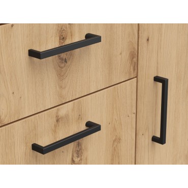 Komoda MultiDo 80 cm z 2 drzwiami i szufladami dąb artisan