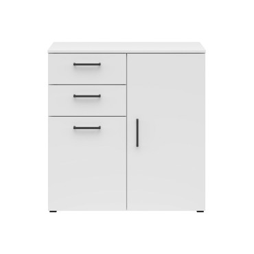 Komoda MultiDo 80 cm z 2 drzwiami i szufladami biała