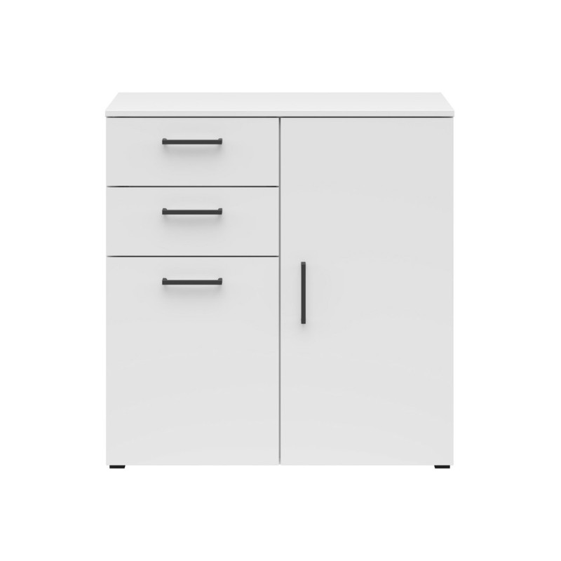 Komoda MultiDo 80 cm z 2 drzwiami i szufladami biała