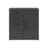 Komoda MultiDo 80 cm z 2 drzwiami i szufladami grafitowa