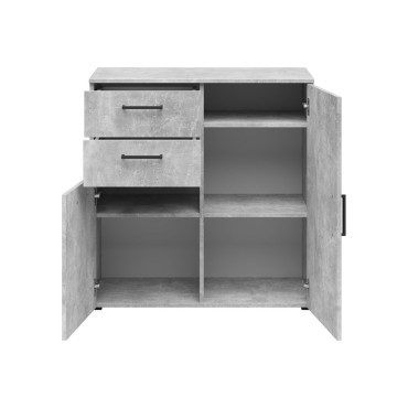 Komoda MultiDo 80 cm z 2 drzwiami i 2 szufladami jasny atelier