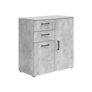 Komoda MultiDo 80 cm z 2 drzwiami i 2 szufladami jasny atelier