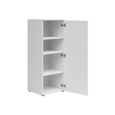 Regał MultiDo 45 cm z drzwiami biały