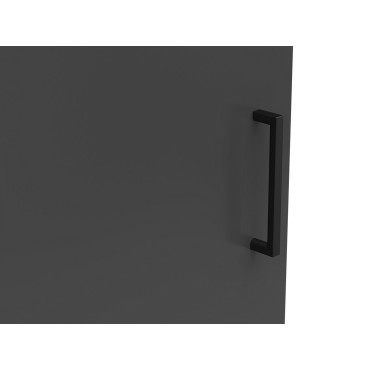 Regał MultiDo 45 cm z drzwiami grafitowy