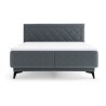 Łóżko tapicerowane 160 Zalea z pojemnikiem Szare