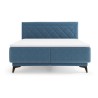 Łóżko tapicerowane 160 Zalea z pojemnikiem Niebieskie