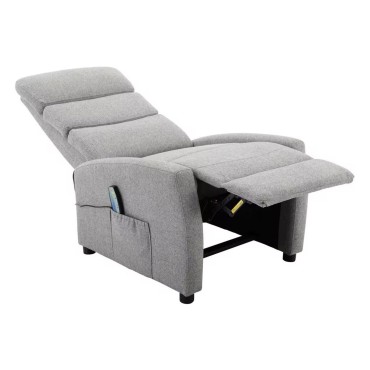 Fotel tradycyjny z funkcją relaks Azra szary