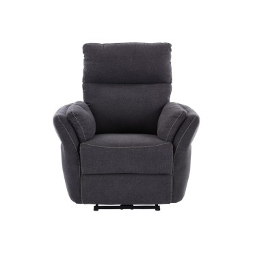 Fotel tradycyjny Redom z elektryczną funkcją relaks szary