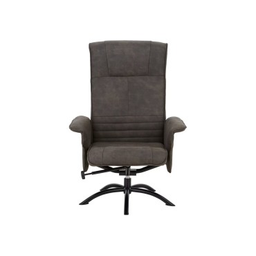 Fotel obrotowy Carla z podnóżkiem antracytowy