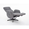 Fotel tradycyjny z funkcją relaks Karin sztruksowy szary