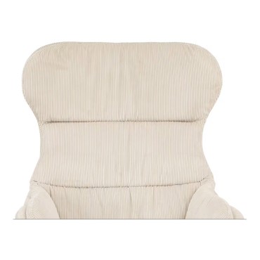 Fotel uszak obrotowy Tabbe z podnóżkiem beżowy