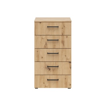 Komoda MultiDo 45 cm z 5 szufladami dąb artisan
