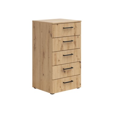 Komoda MultiDo 45 cm z 5 szufladami dąb artisan