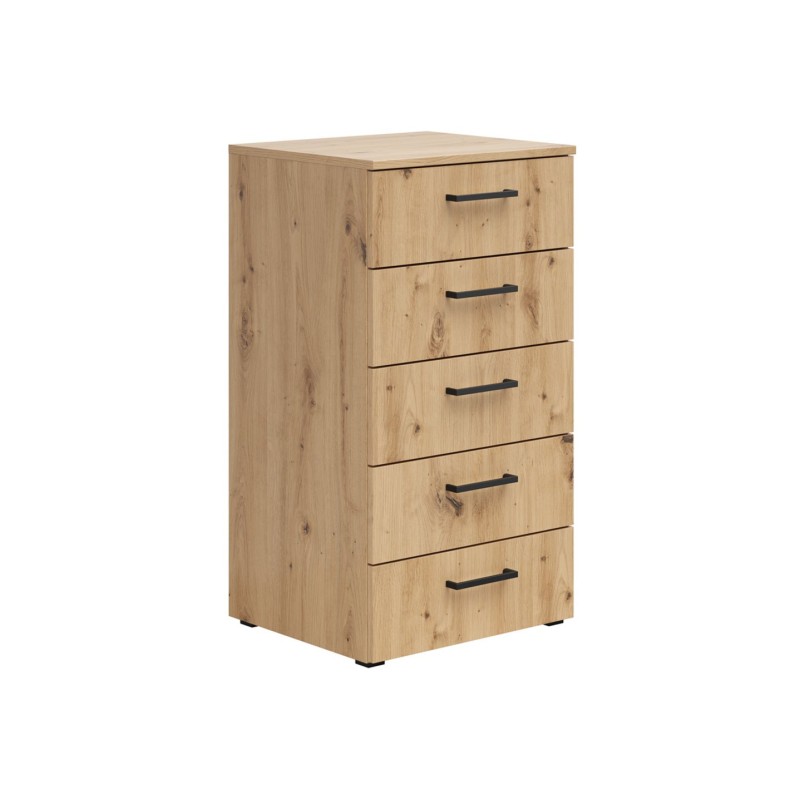 Komoda MultiDo 45 cm z 5 szufladami dąb artisan