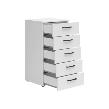 Komoda MultiDo 45 cm z 5 szufladami biała