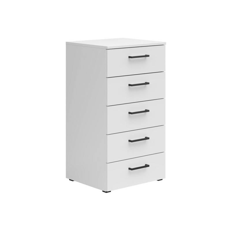 Komoda MultiDo 45 cm z 5 szufladami biała