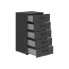 Komoda MultiDo 45 cm z 5 szufladami grafitowa