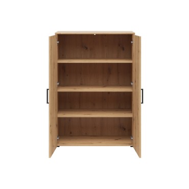 Regał MultiDo 80 cm z 2 drzwiami dąb artisan