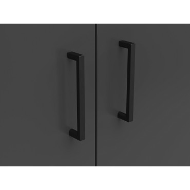 Regał MultiDo 80 cm z 2 drzwiami grafitowy