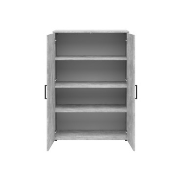 Regał MultiDo 80 cm z 2 drzwiami jasny atelier